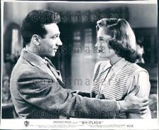 1948 Wire Photo Actors Dane Clark & Alexis Smith in Movie Whiplash picture
