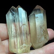 80g2pcs Raw Natural Beautiful White QUARTZ Geode Crystal Cluster A599 picture