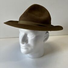 Vintage Stetson Boy Scouts of America Official Hat Green Felt Ranger Size 7 1/8 picture