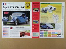1937 Bugatti TYPE 57 specs photos 1998 info sheet picture