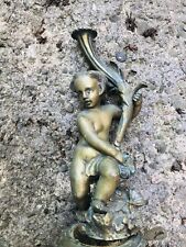 Antique Bronze Cherub Sculpture Italian Or French   picture