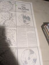1970 Map of The Heavens Star Charts National Geographic picture