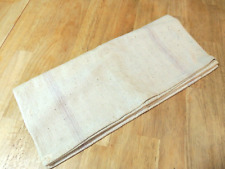 Antique Grain Sack Hemp Fabric Homespun Rustic Striped Linen 33