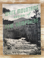 Vintage travel booklet White Mountains Region of New Hampshire 1940 ads towns picture