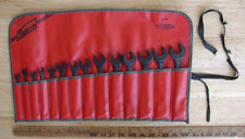 1987 Snap-on 14 Pc GOEXM  Combo 12 Pt Metric Wrench Set,6mm-19mm,W/Roll,XLINT picture