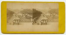 Cardinal Richelieu  Palace garden now rented for shops Stereoview Photo France picture
