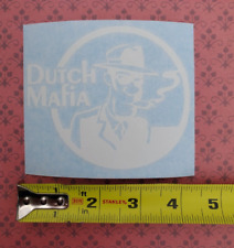 Dutch Bros Coffee - Dutch Mafia - White Car Vinyl Decal Sticker - Old Design  picture