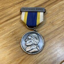 Vintage Meritorious Service Medal Thomas Jefferson Military Militaria KG JD picture
