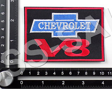 CHEVROLET V8 EMBROIDERED PATCH IRON/SEW ON ~3-7/8