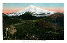 Vintage Postcard Union Pacific Railroad Mt. Hood Sandy River Oregon-Penn238 picture