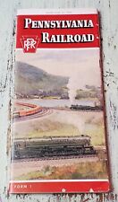 Pennsylvania Railroad 25 June 1950 Timetable, Train Times and Map picture