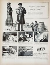 Vintage 1939 Sanka Coffee Print Ads Ephemera Wall Art Decor picture