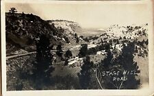 RPPC Scottsbluff Nebraska Stage Hill Road Real Photo Postcard c1930 picture