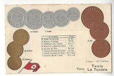Tunisia Embossed Coin Postcard picture