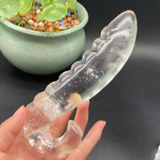 1pc Natural Clear Quartz Carved Penis Sculpture Skull Crystal Reiki Healing Gem picture