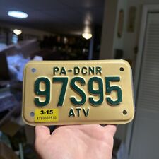 2015 Pennsylvania License Plate ATV 97S95 PA-DCNR License Plate Tag picture