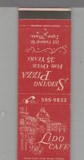 Matchbook Cover - Massachusetts Lido Cafe & Pizza Lynn, MA picture