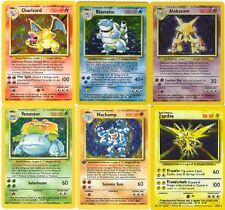 Rare Holo (shiny) base set pokemon cards All 16 Available Out of print picture