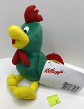2000 Kellogg's Corn Flakes Cornelius Green Rooster 8 Inch Bean Plush Animal  picture