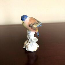 Vintage Blue Bird Figurine Small Multi Color picture