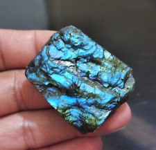 Natural Multi Blue Labradorite Rough Slice 135.60 Crt 42x35x11 MM Loose Gemstone picture