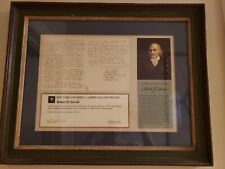 Rare Framed Signed Letter Albert Gallatin 1830 picture