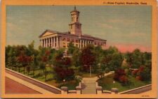 State Capitol Nashville Tennessee Vintage Linen Postcard B25 picture