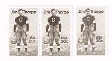 3 Jim Thorpe - 1984 US postage stamps - 39+ years old - greatest athlete ever? picture