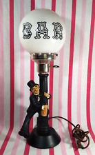 Neat Vintage 1950's Drunk On A Lamppost Glass 