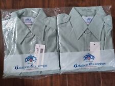 Lot Of 2 DSCP Garrison Collection Short & Long Sleeve Shirts 15.5 - NWT Uniform picture