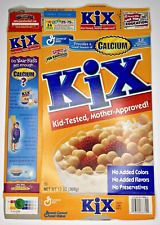 2001 Empty General Mills Kix Good Source of Calcium 13OZ Cereal Box SKU U198/215 picture