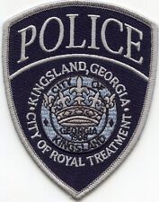 KINGSLAND GEORGIA City of Royal Treatment POLICE PATCH picture