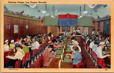 Las Vegas Nevada 1940s Postcard Casino Game Playing Tango Unposted Unused picture