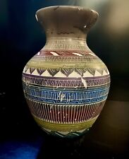 Navajo Horsehair Wedding Vase Etched Native American Pottery Signed 8 “+ picture