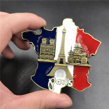 Paris Fridge Magnet France Map Refrigerator Sticker Europe Tourist Souvenir picture