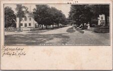 Vintage 1900s NORRIDGEWOCK, Maine Postcard HIGH SCHOOL Street View UNUSED picture