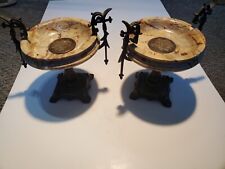 Pair of French Neoclassical Bronze/Marble Tazza After Bertel Thorvaldsen B.D 250 picture