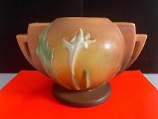 Roseville Thornapple - Vintage Art Deco Pottery Ceramic Bowl Vase 305-6 picture