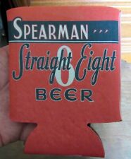 SPEARMAN STRAIGHT 8 BEER CAN/BOTTLE HOLDER KOOZIE COOZIE COOL CHECK IT OUT picture