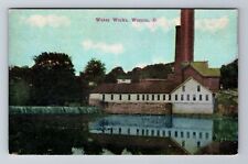 Warren OH- Ohio, Water Works, Antique, Vintage Souvenir Postcard picture