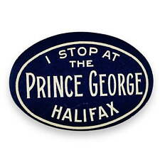 Prince George Hotel Halifax British Columbia Scarce Vintage Early Luggage Label picture