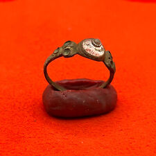 Ancient bronze ring from the Middle Ages Ancient Original Artifact Size 8,5 US picture