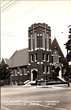 Real Photo Postcard St. Peter's Lutheran Church in Norwalk, Ohio picture