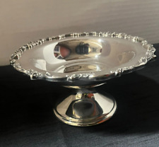 Vintage Lunt Silver Plated Pedestal Compote/ Candy Dish # V28 - 6.5