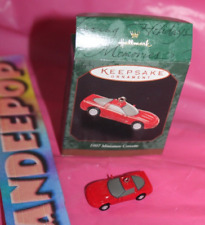 Hallmark Keepsake Miniature 1997 Red Corvette Car Holiday Christmas Ornament picture