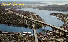 Seattle, North, Freeway Bridge, U.S. Highway 5, University Bridge, Postcard picture