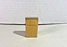 Vintage 14kt. Gold Plated Brushed Finish Windproof Flip Lighter - Made in USA picture