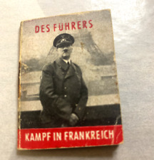 Original WW2 German WHW Donation Booklet Des Fuhrers Kampf Frankreich  1940’s picture