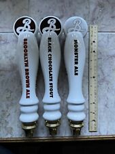 Lot Of 3 Brooklyn Brewery Ceramic Beer Tap Handles Mancave Read  Brown Ale picture