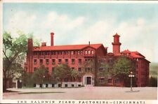 Unposted VTG Postcard Litho The Baldwin Piano Factory- Cincinnati picture